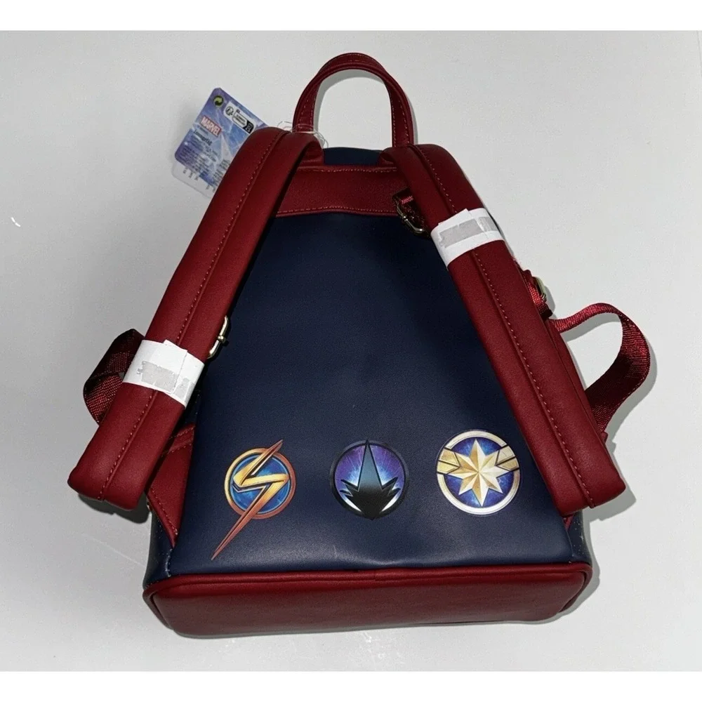 Loungefly Marvel The Marvels Group Mini Backpack Captain Marvel Photon Ms.
